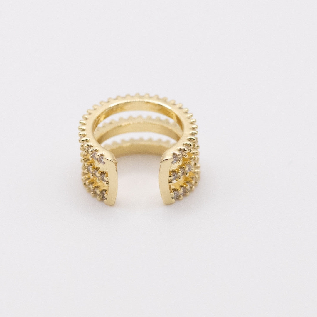 Earcuff Zircones Gold