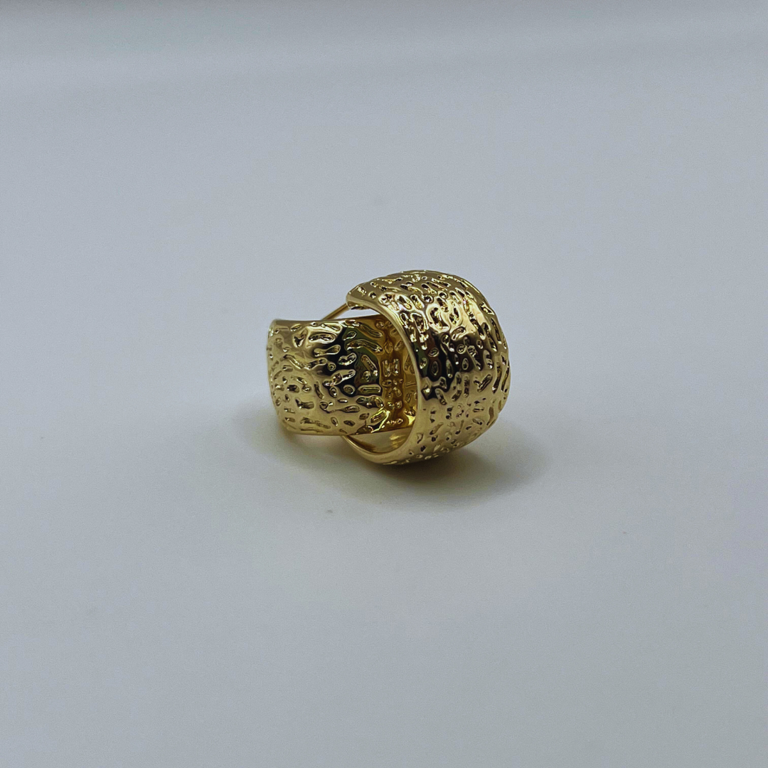Aretes Gold Texturizados