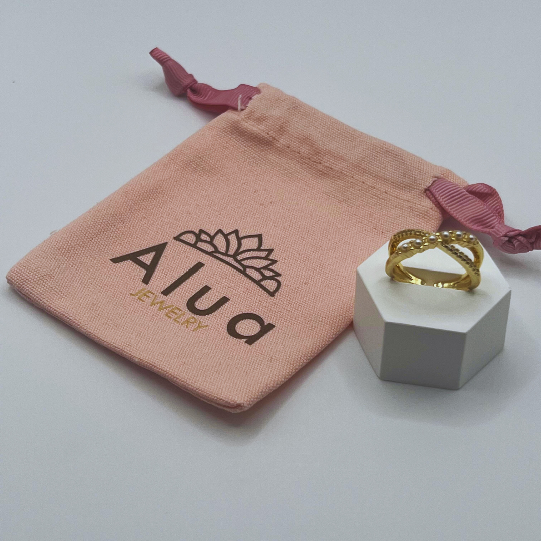 Anillo con Perlas y Zircones