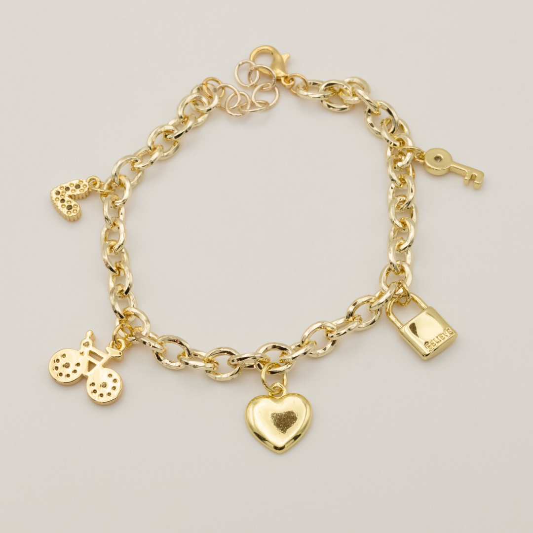 Pulsera Corazón Blanco
