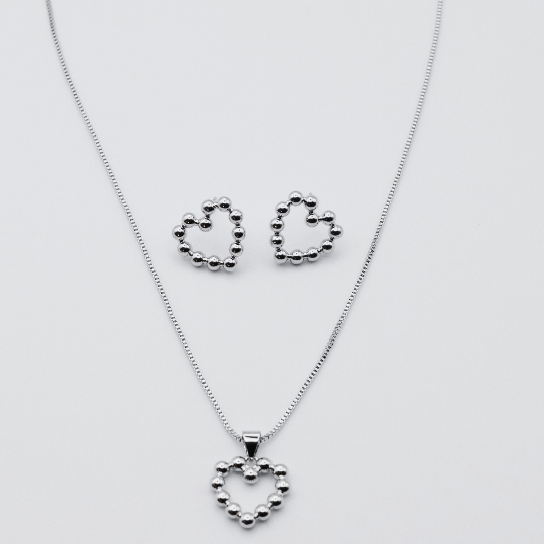 Collar Corazón Abierto Silver