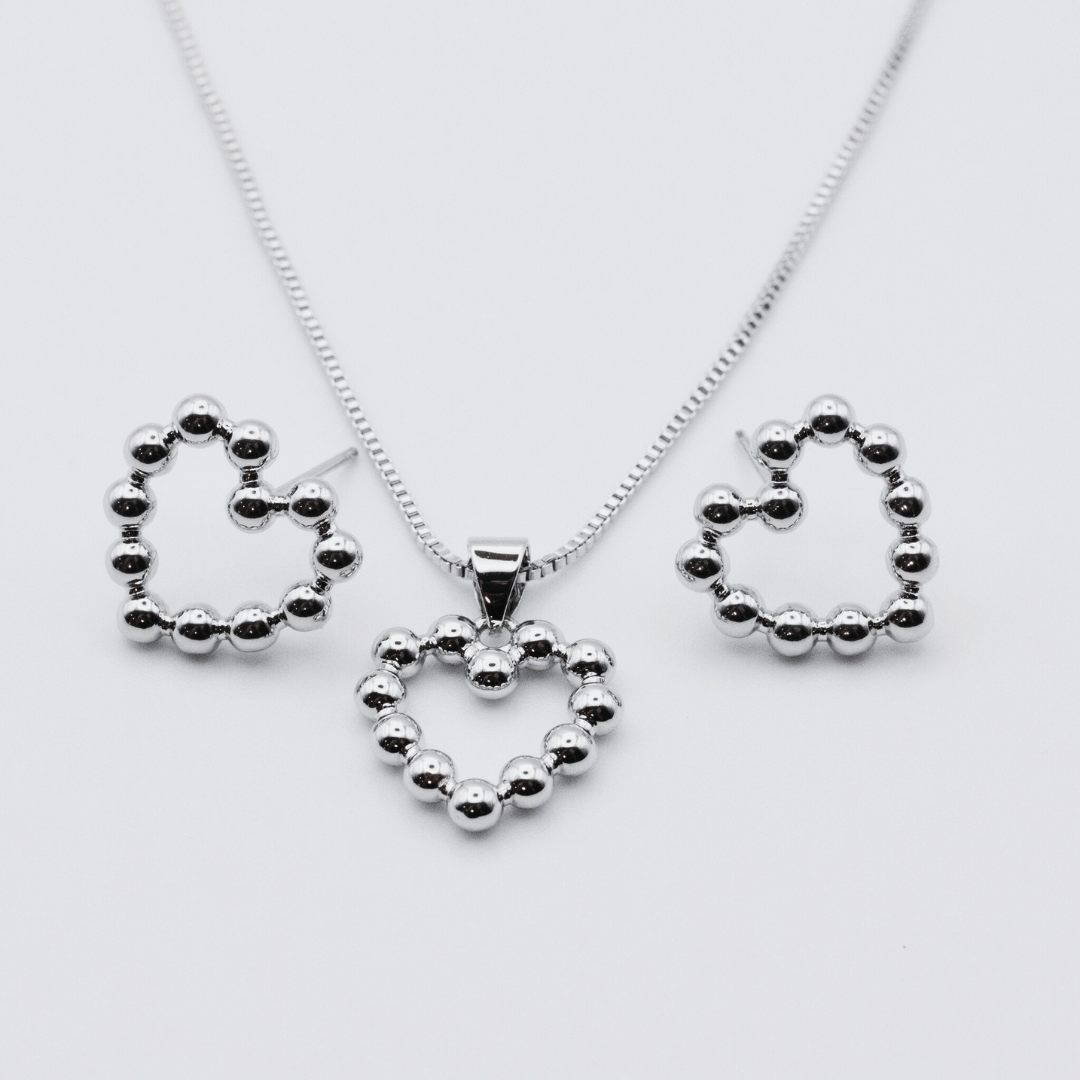 Collar Corazón Abierto Silver