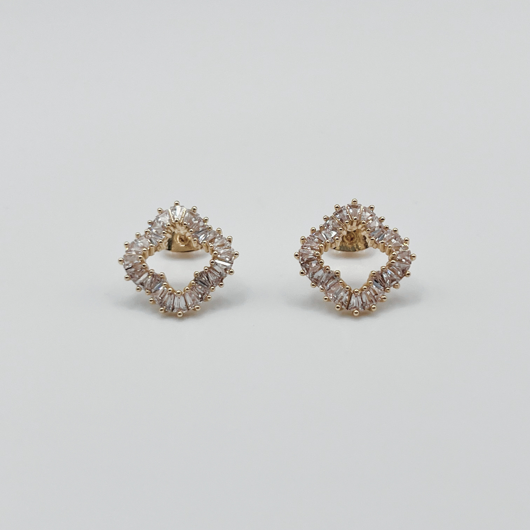 Aretes Rombo con Zircones