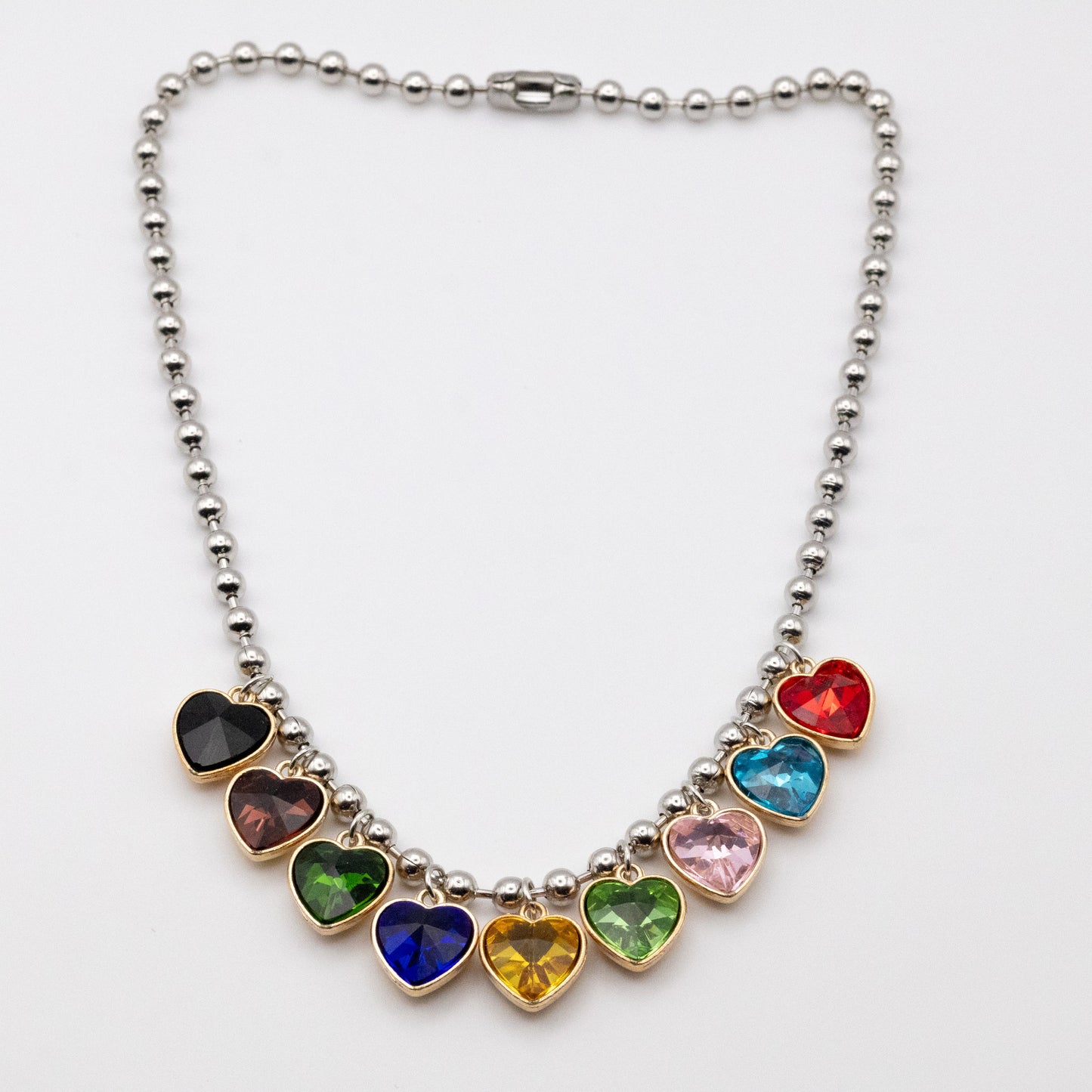 Collar Corazones Multicolor