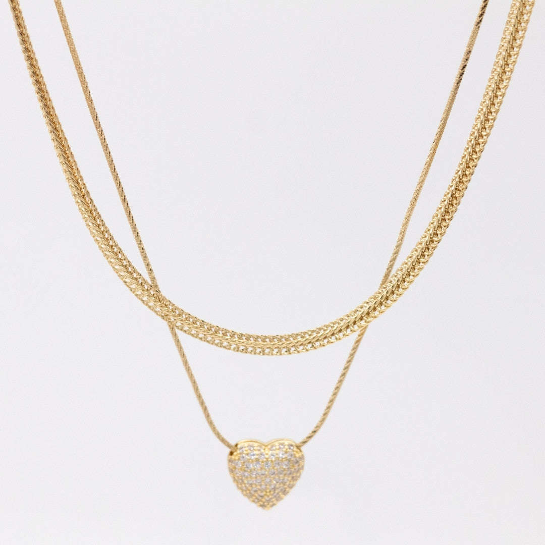 Collar Verso Set con Aretes