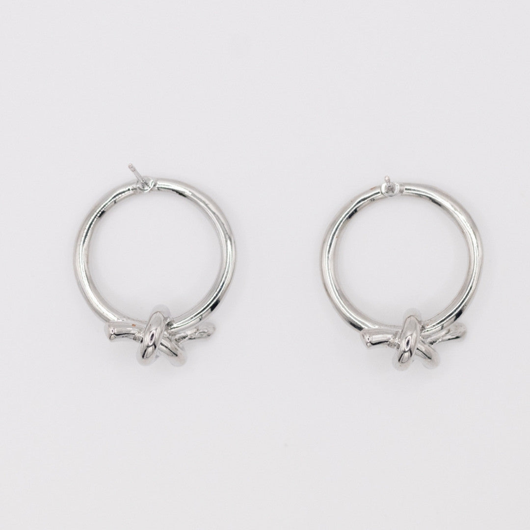 Aretes Nudo Silver