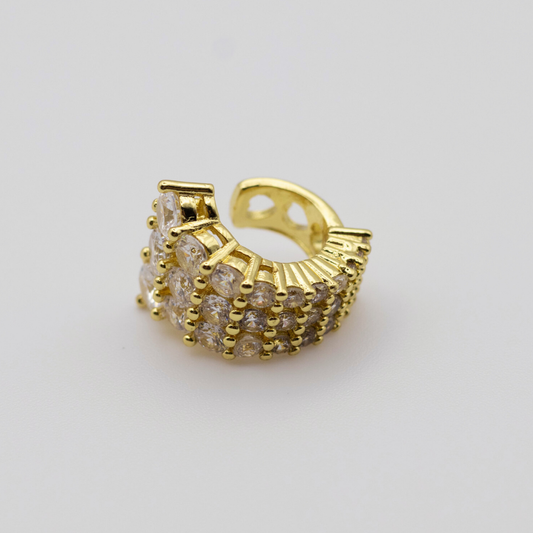 Earcuff Maxi Zircones Gold