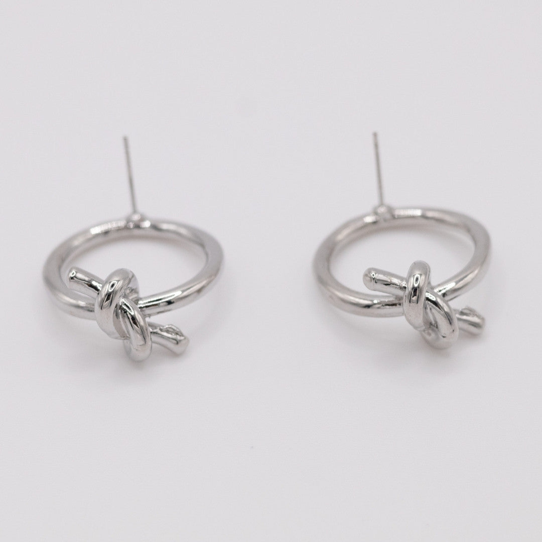 Aretes Nudo Silver