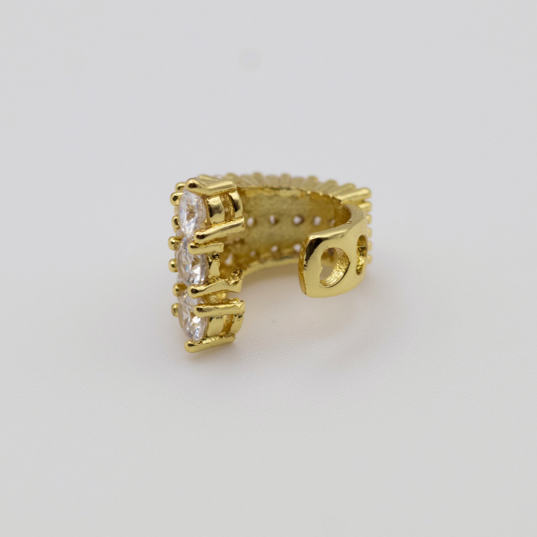 Earcuff Maxi Zircones Gold