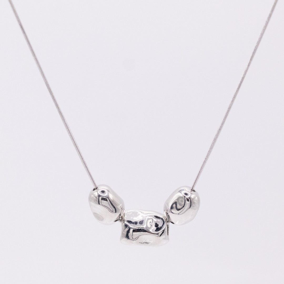 Collar Siena Silver Set con Aretes