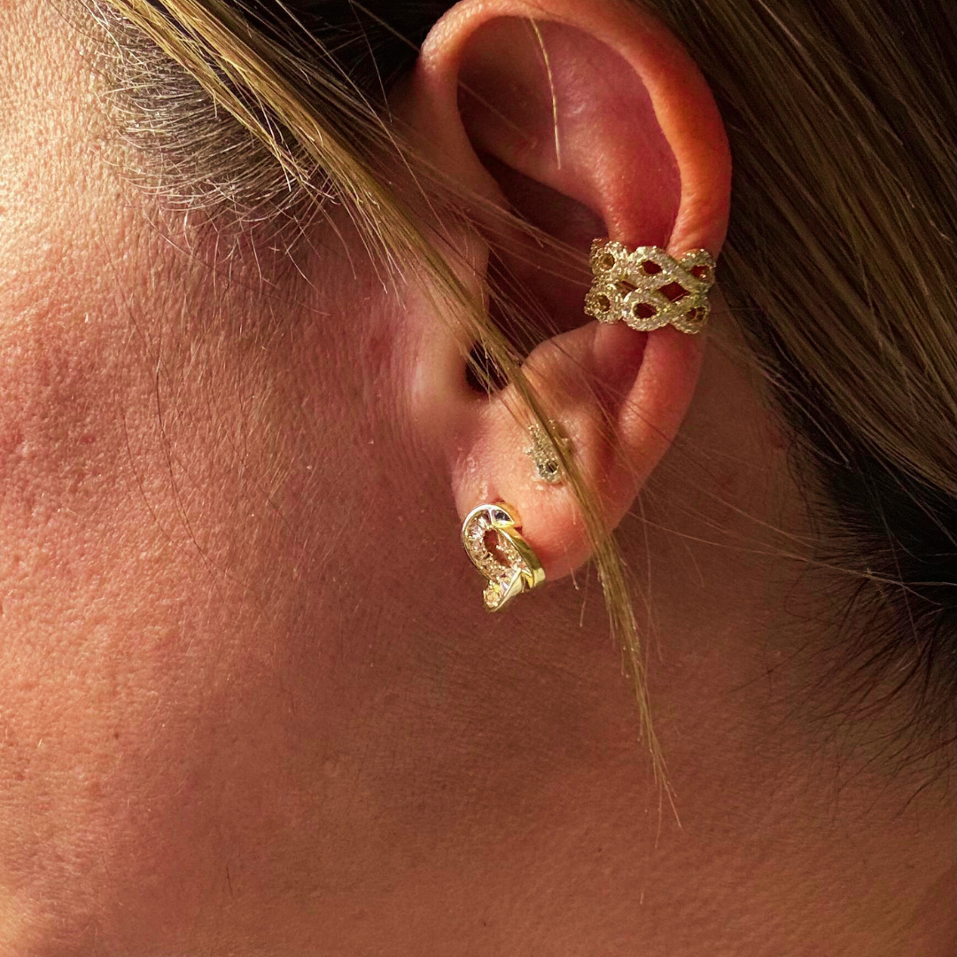Earcuff Entrelazado Gold