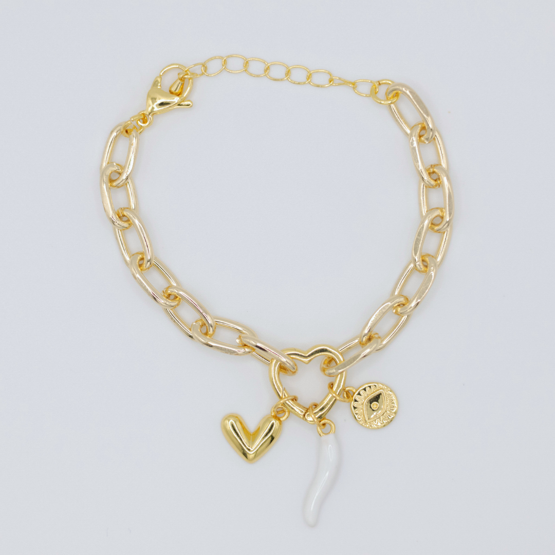 Pulsera Coral Blanco