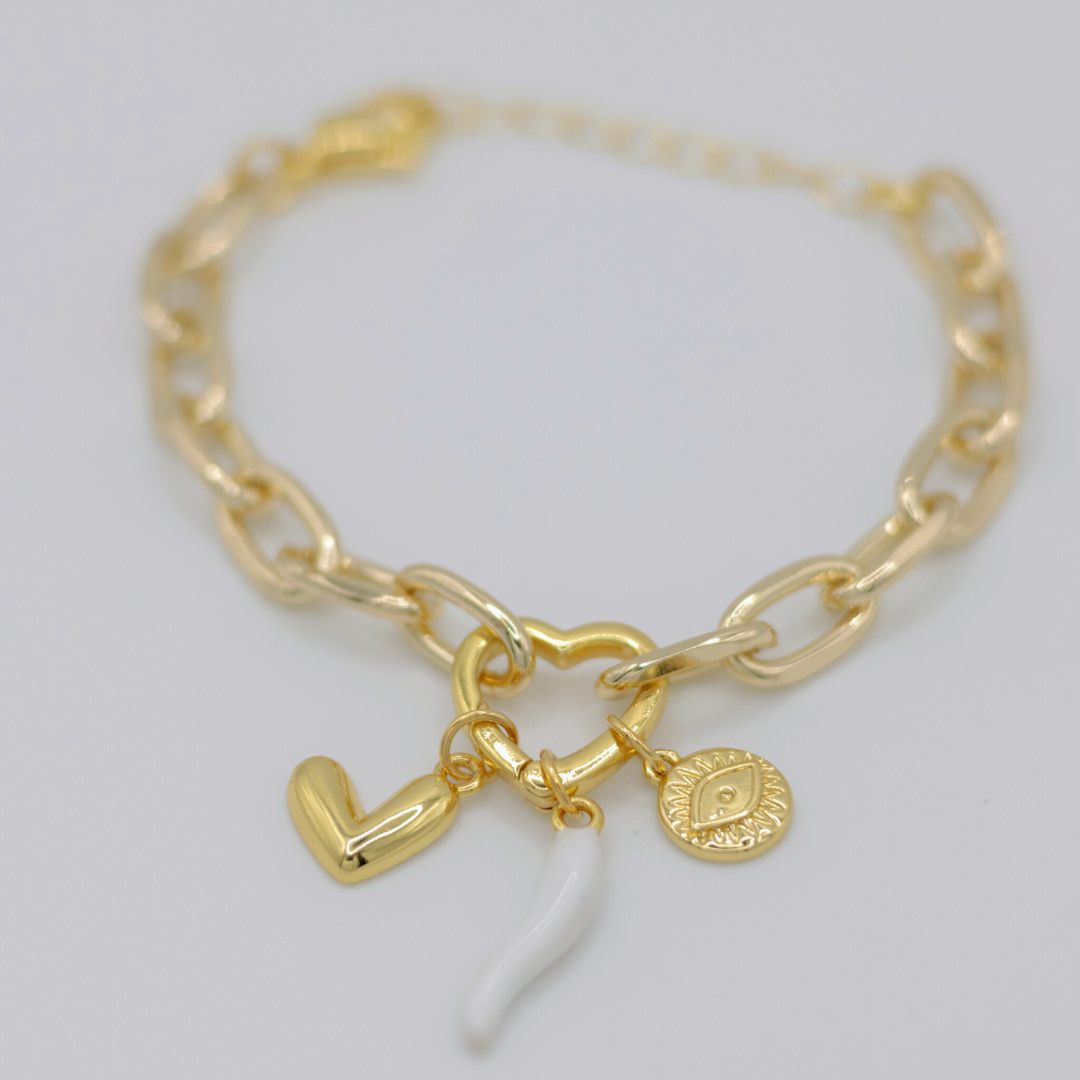 Pulsera Coral Blanco
