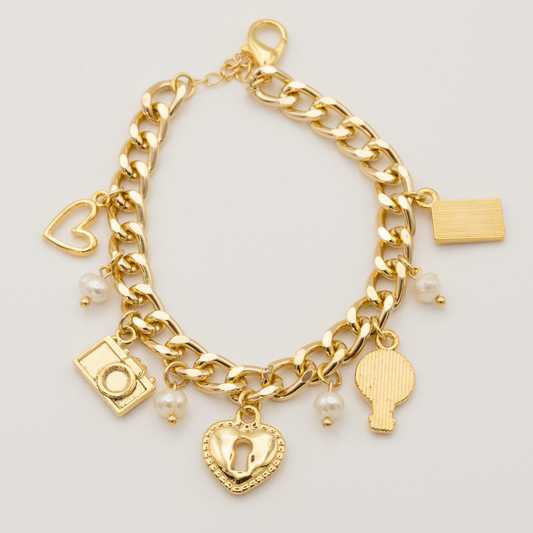 Pulsera Corazón Candado