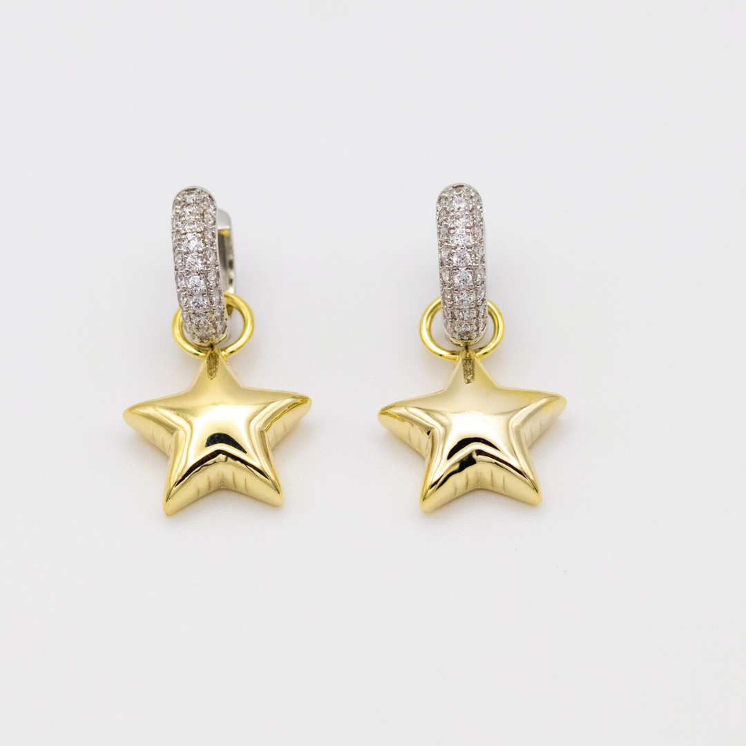 Aretes Gold&Silver Estrella