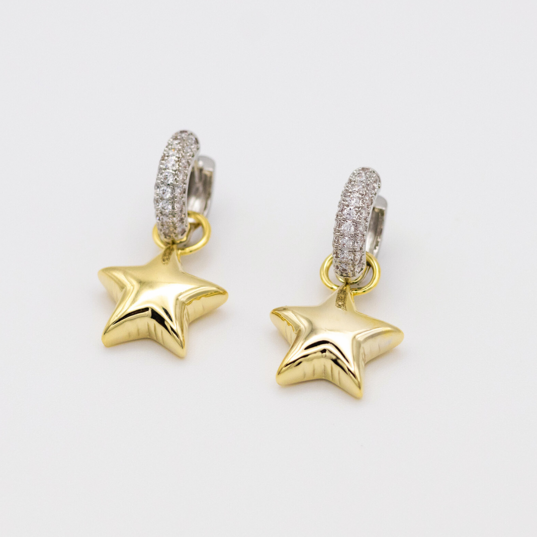 Aretes Gold&Silver Estrella