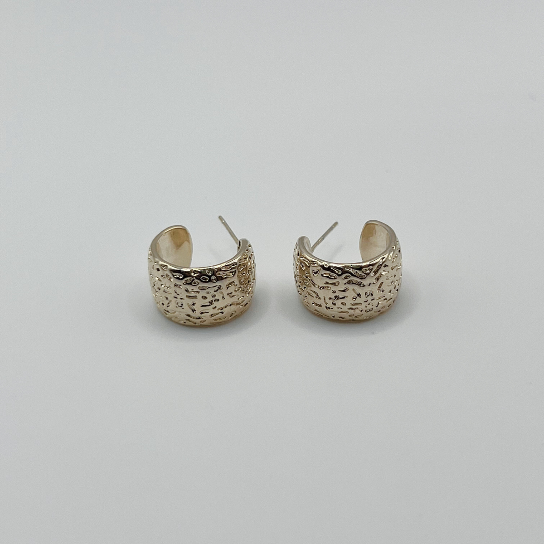 Aretes Gold Texturizados