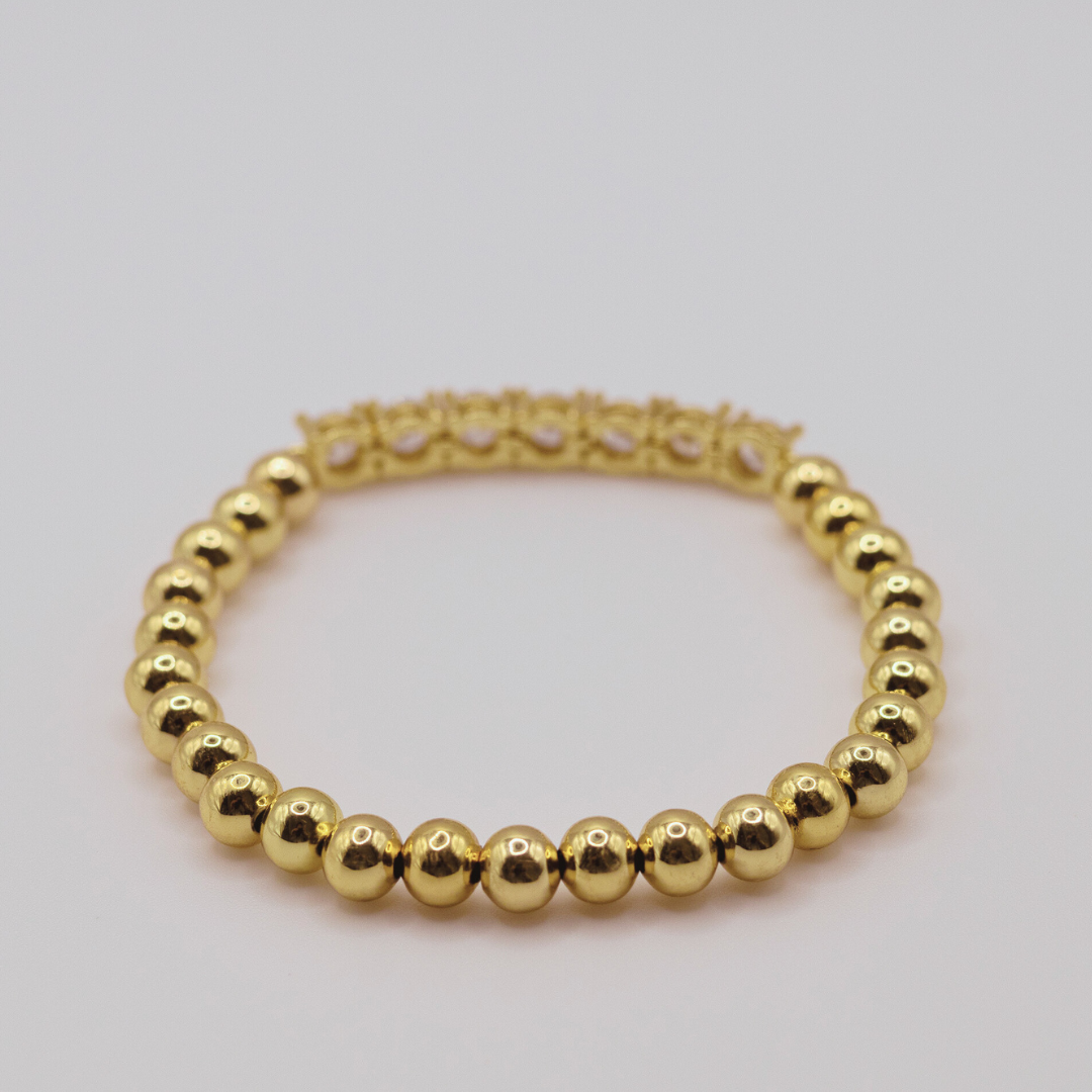 Pulsera Brillantes Dorada
