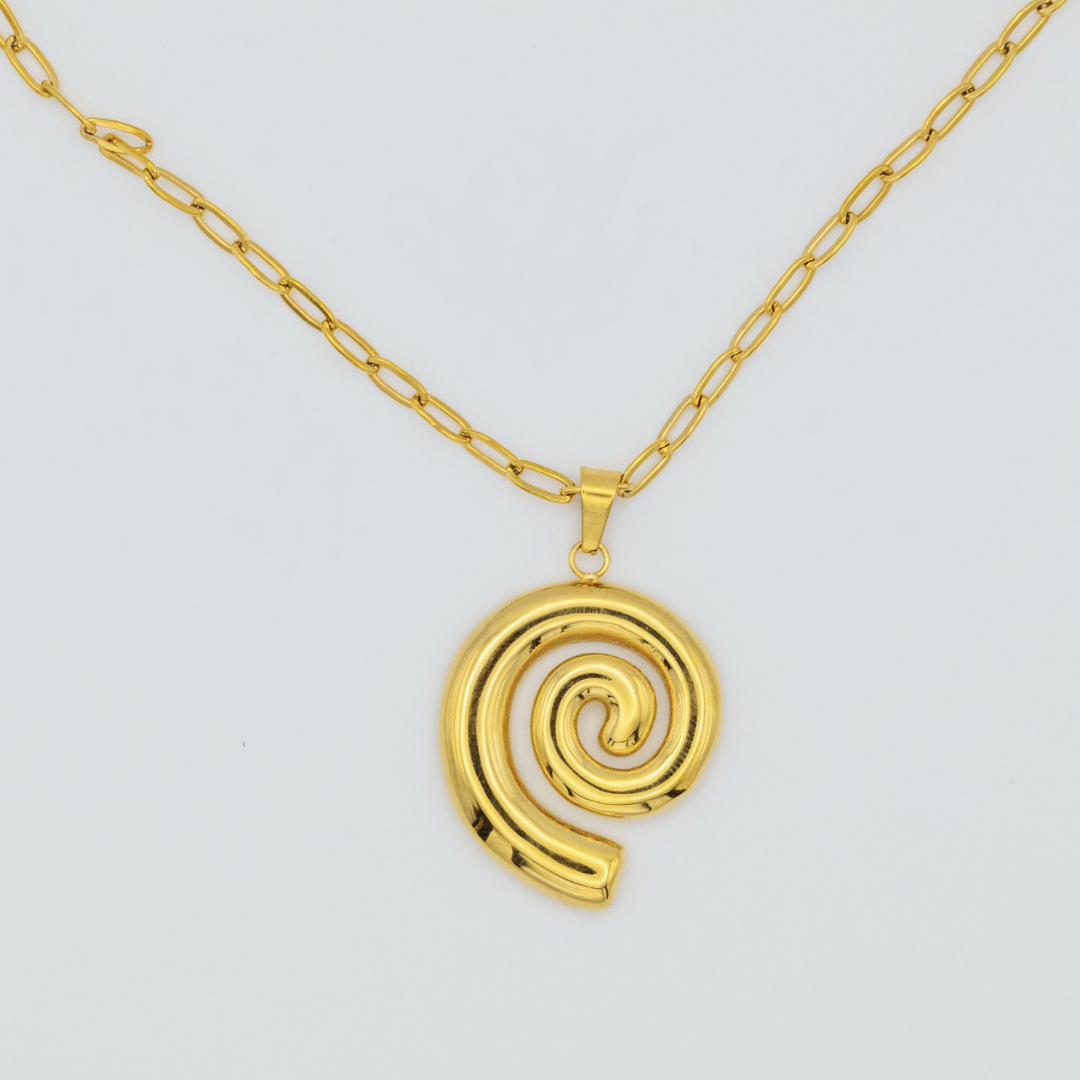 Collar Espiral Dorado