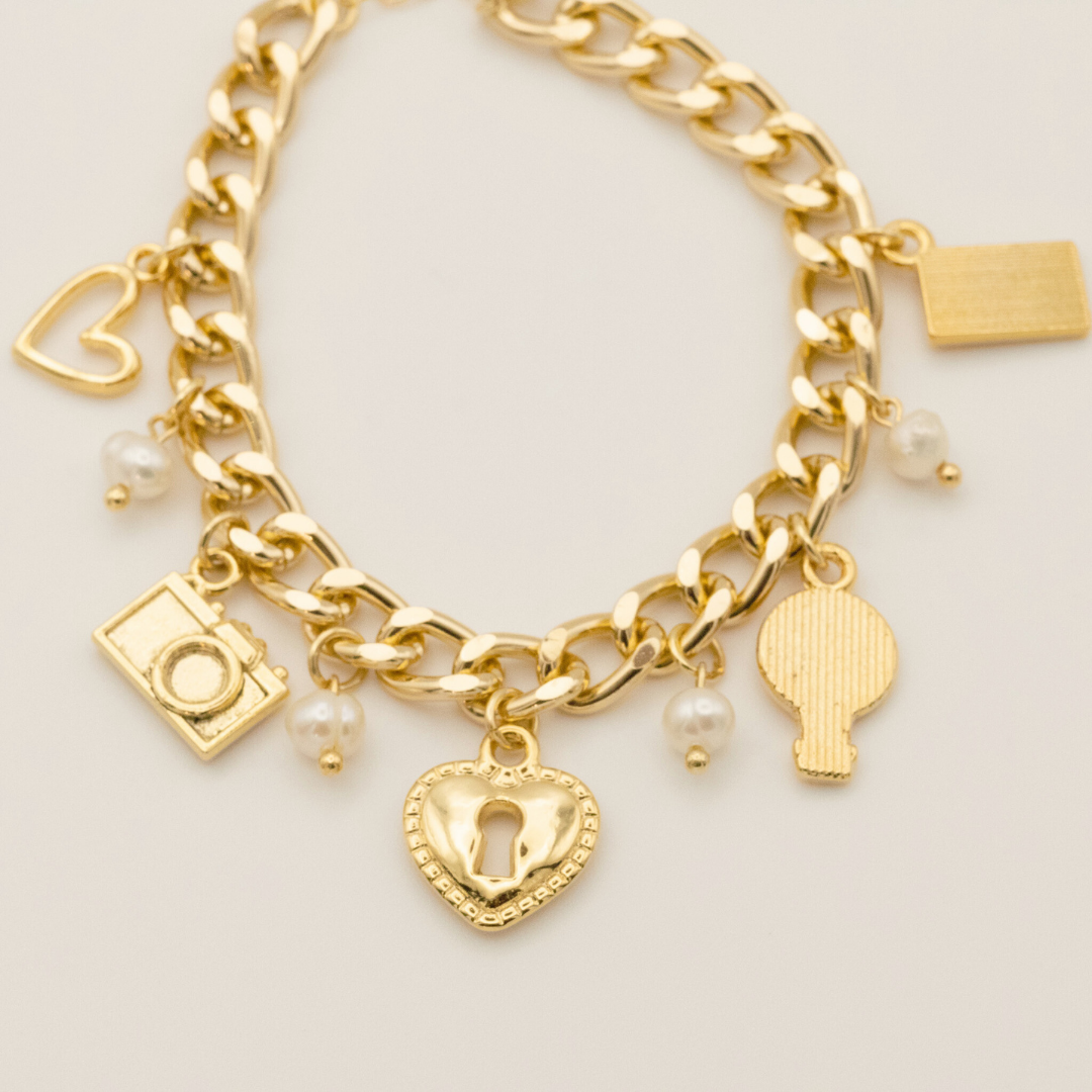 Pulsera Corazón Candado