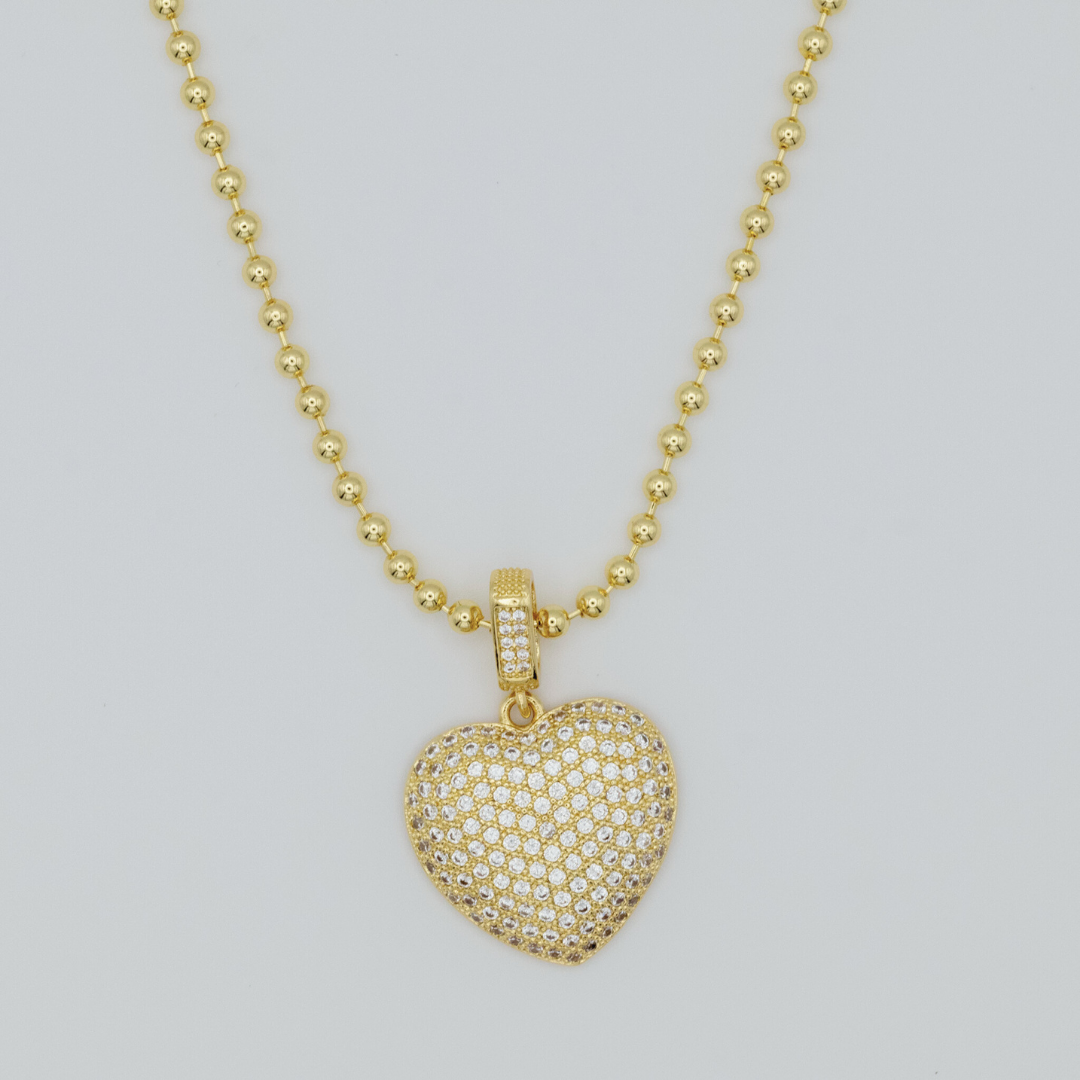 Collar Corazón de Zircones