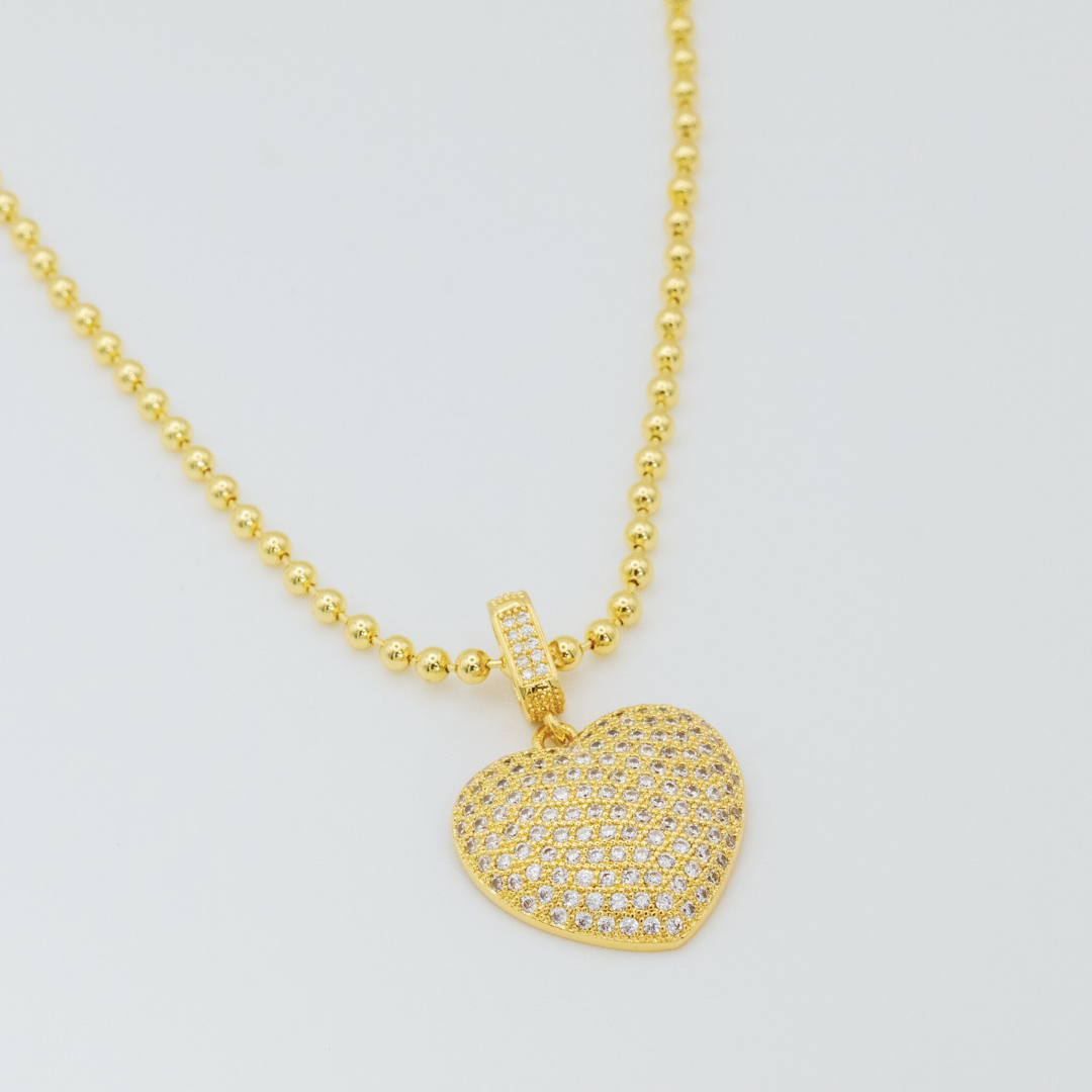 Collar Corazón de Zircones