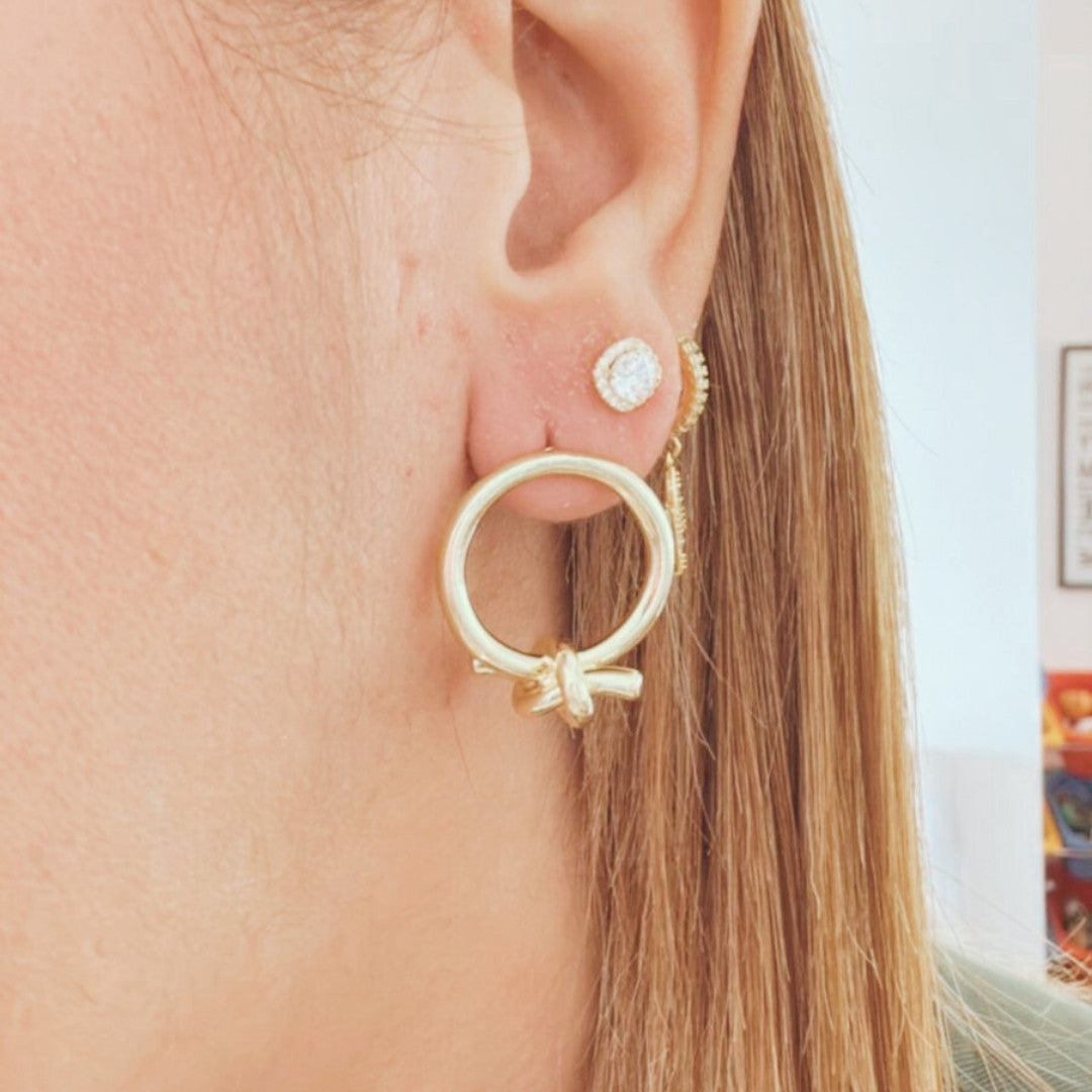 Aretes Nudo Gold