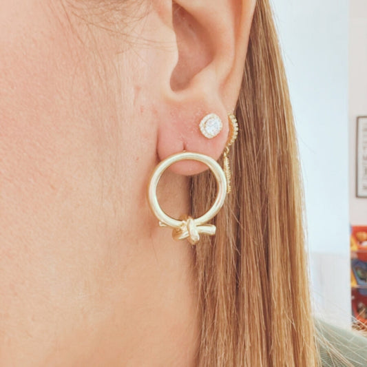 Aretes Nudo Gold