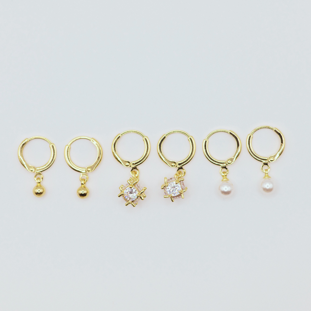 Aretes Argollas en Set