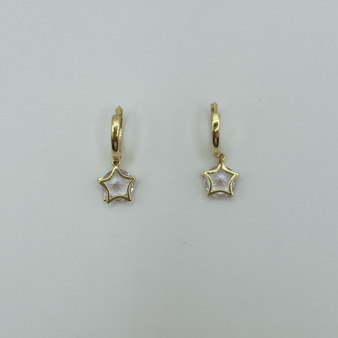 Aretes Estrella con Zircone Mini