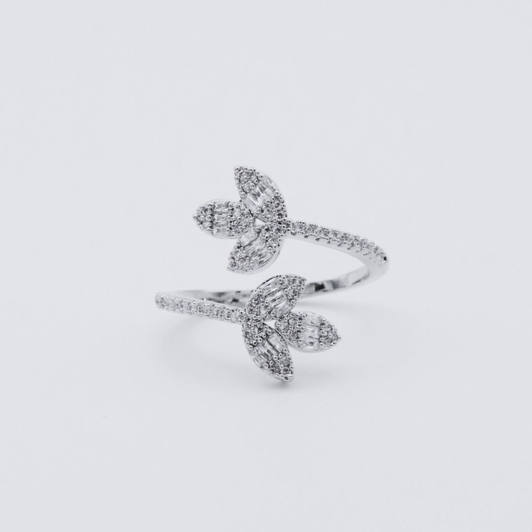 Anillo Flores Silver