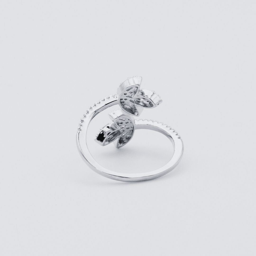 Anillo Flores Silver