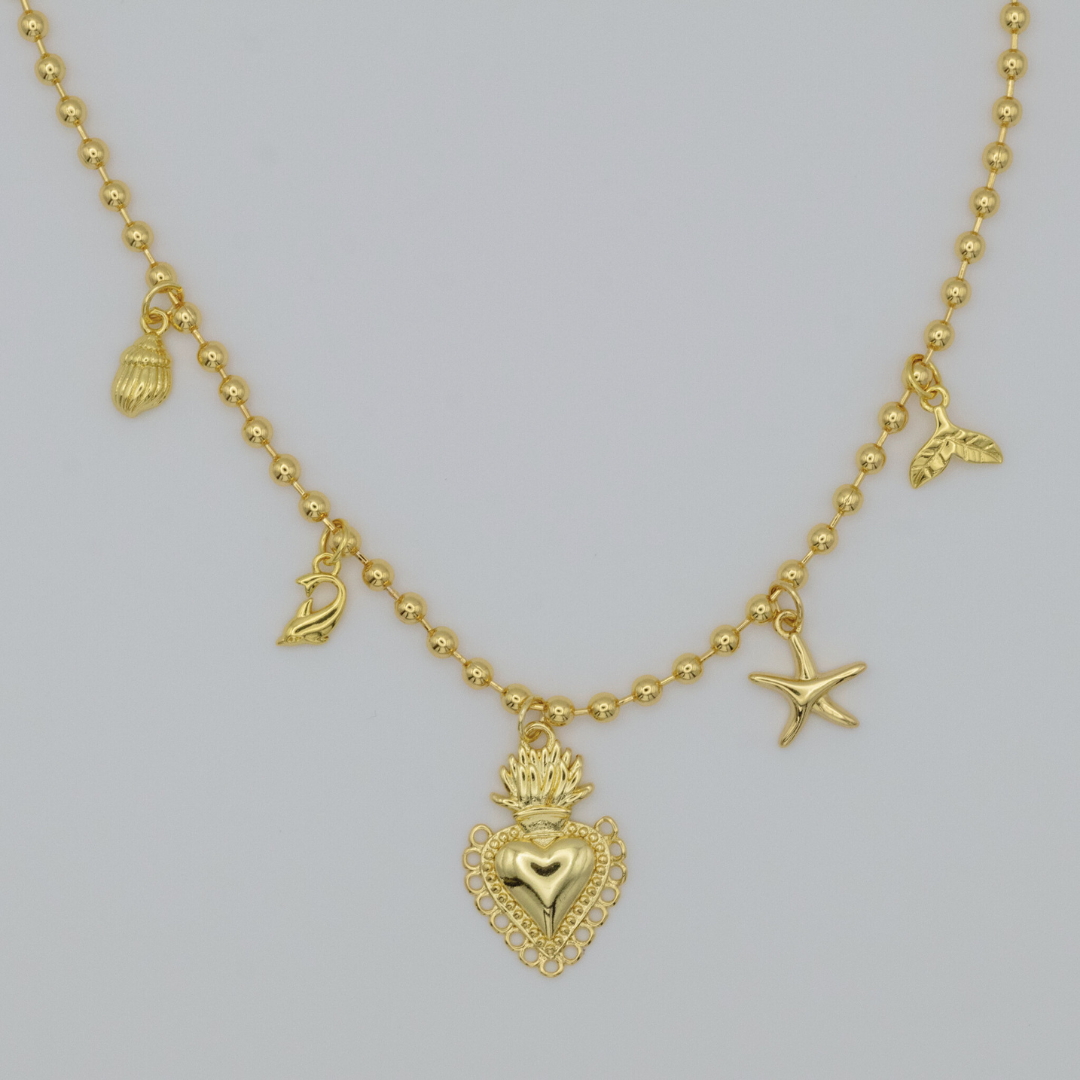 Collar Flame Dorado
