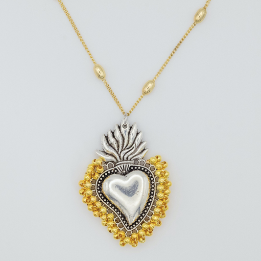 Collar Flame Corazón