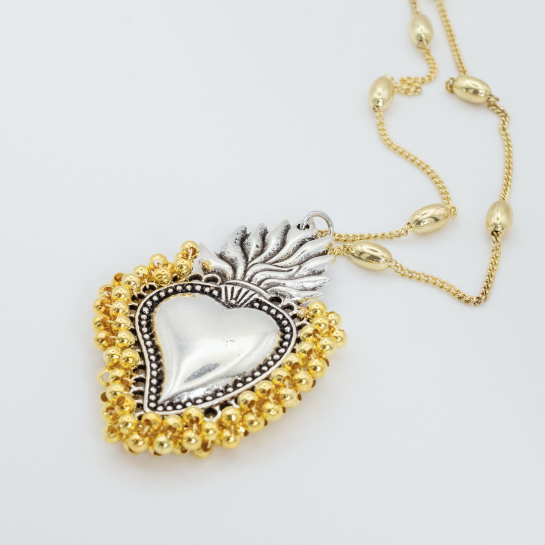 Collar Flame Corazón