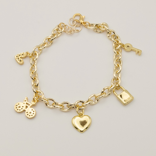 Pulsera Corazón Blanco