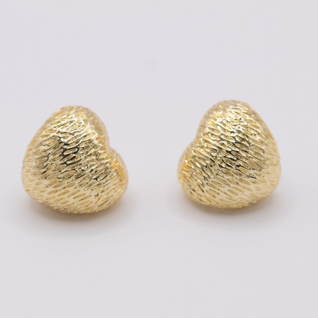 Aretes Bubble Corazon Gold