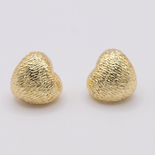 Aretes Bubble Corazon Gold