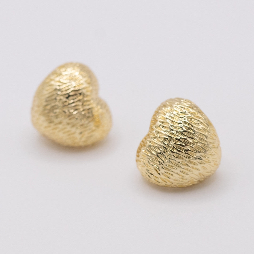 Aretes Bubble Corazon Gold