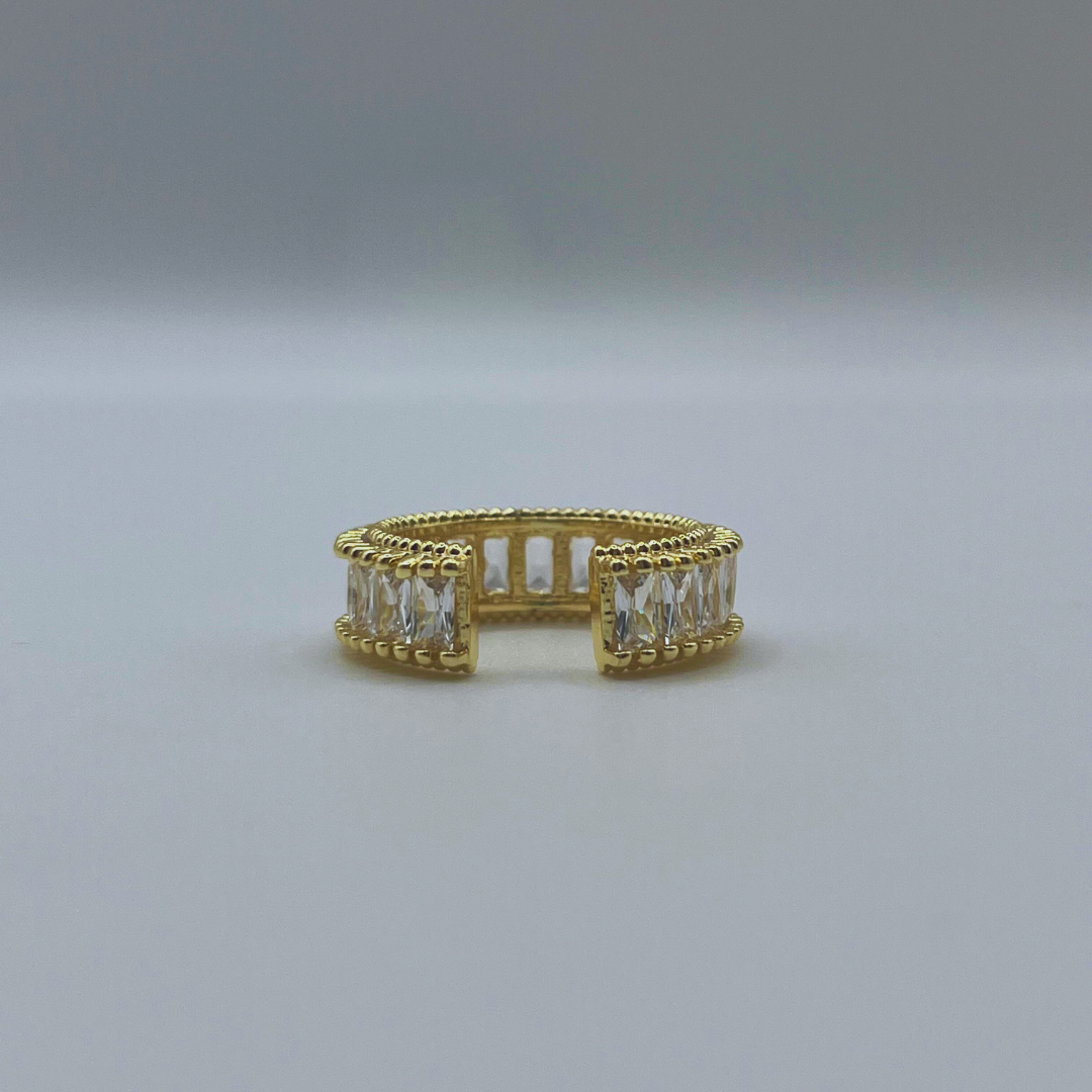 Anillo Zircones Maxi