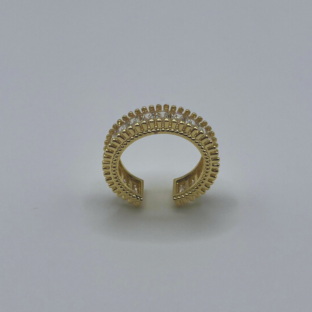 Anillo Zircones Maxi