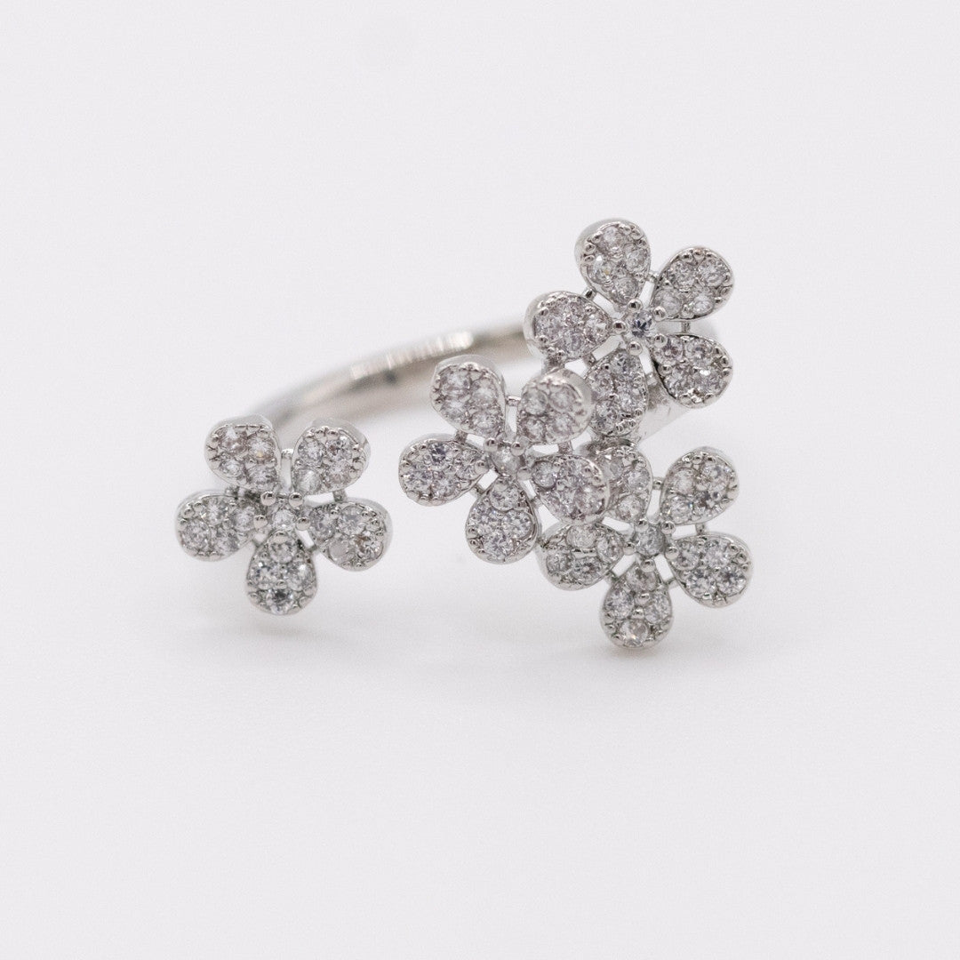 Anillo Flora Silver