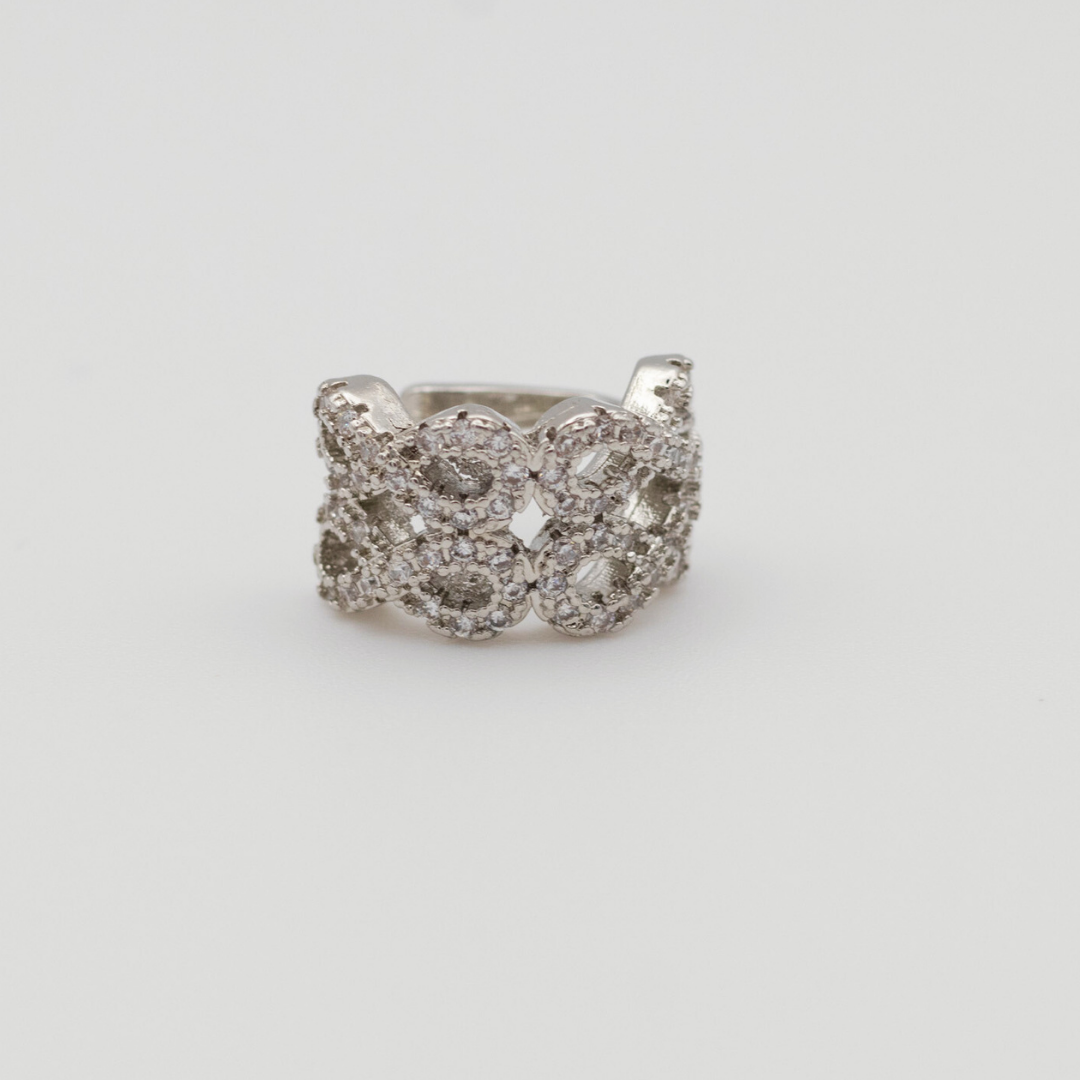 Earcuff Entrelazado Silver