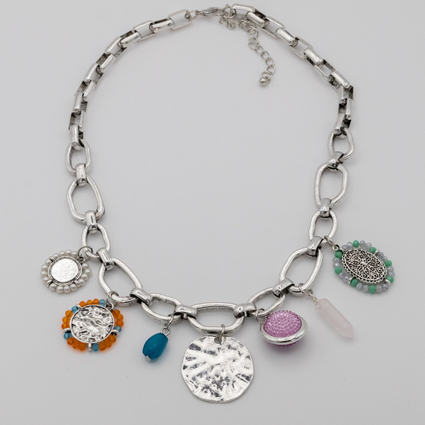 Collar Multidijes Silver