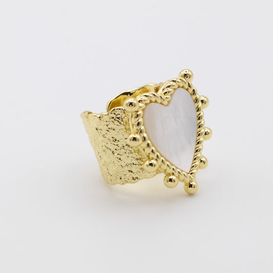 Anillos Nácar Corazón