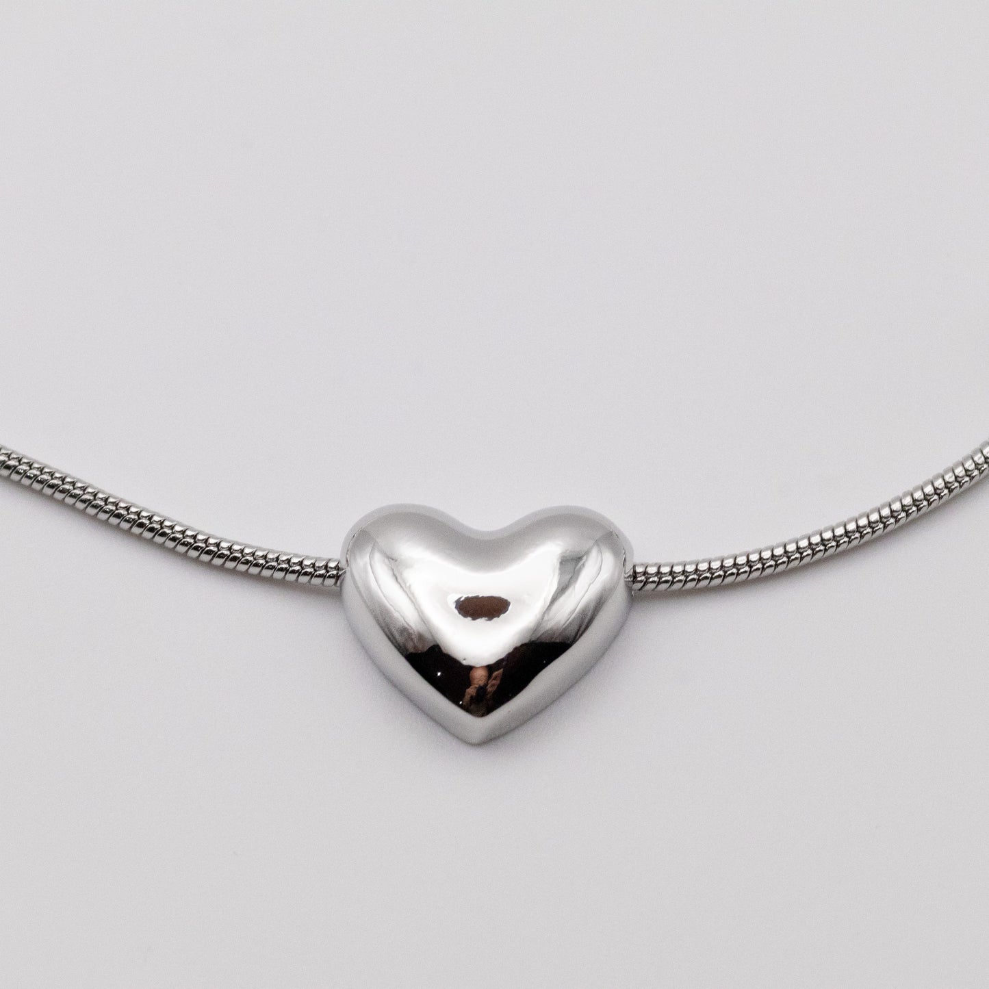 Collar Multicorazones Silver
