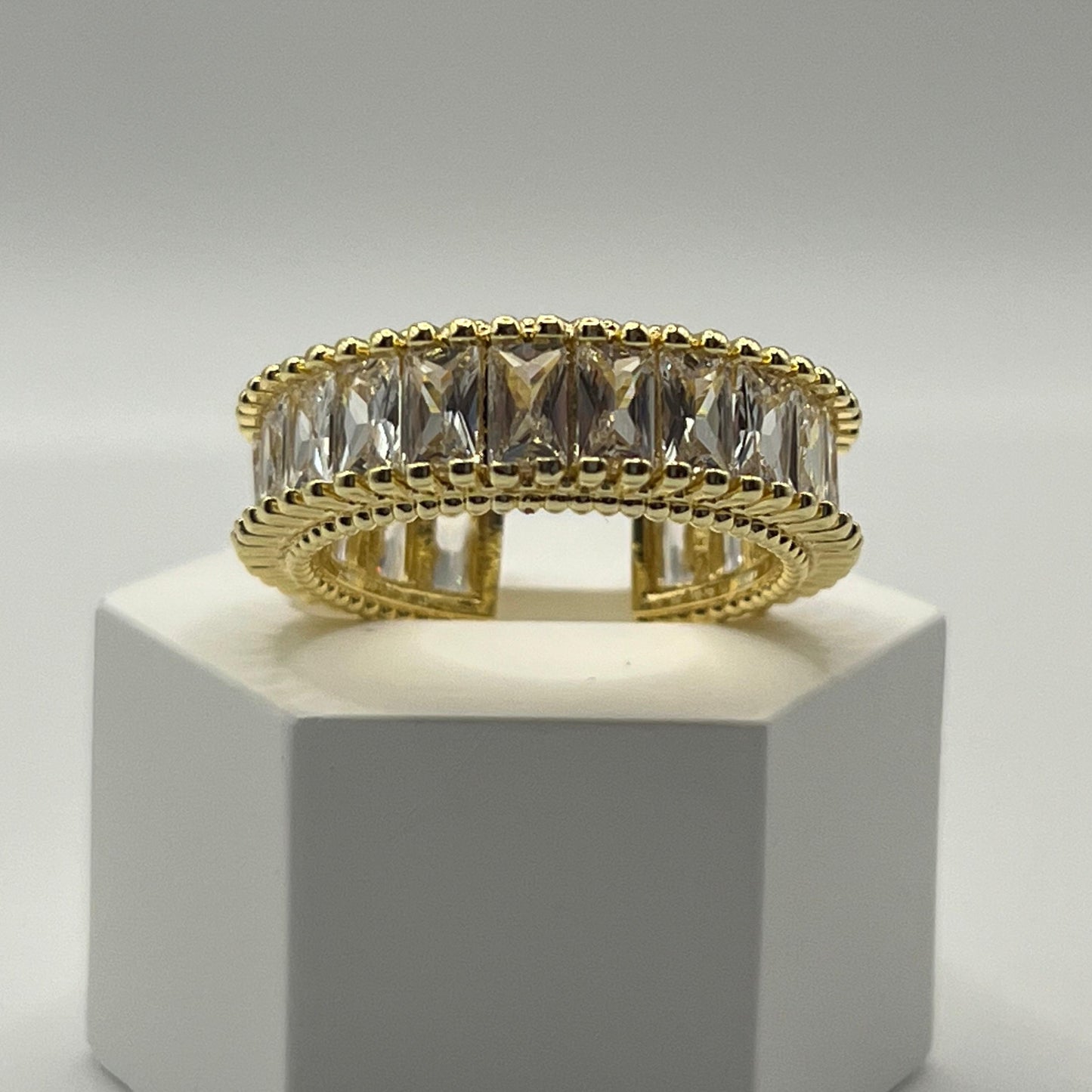 Anillo Zircones Maxi