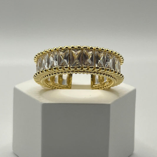 Anillo Zircones Maxi