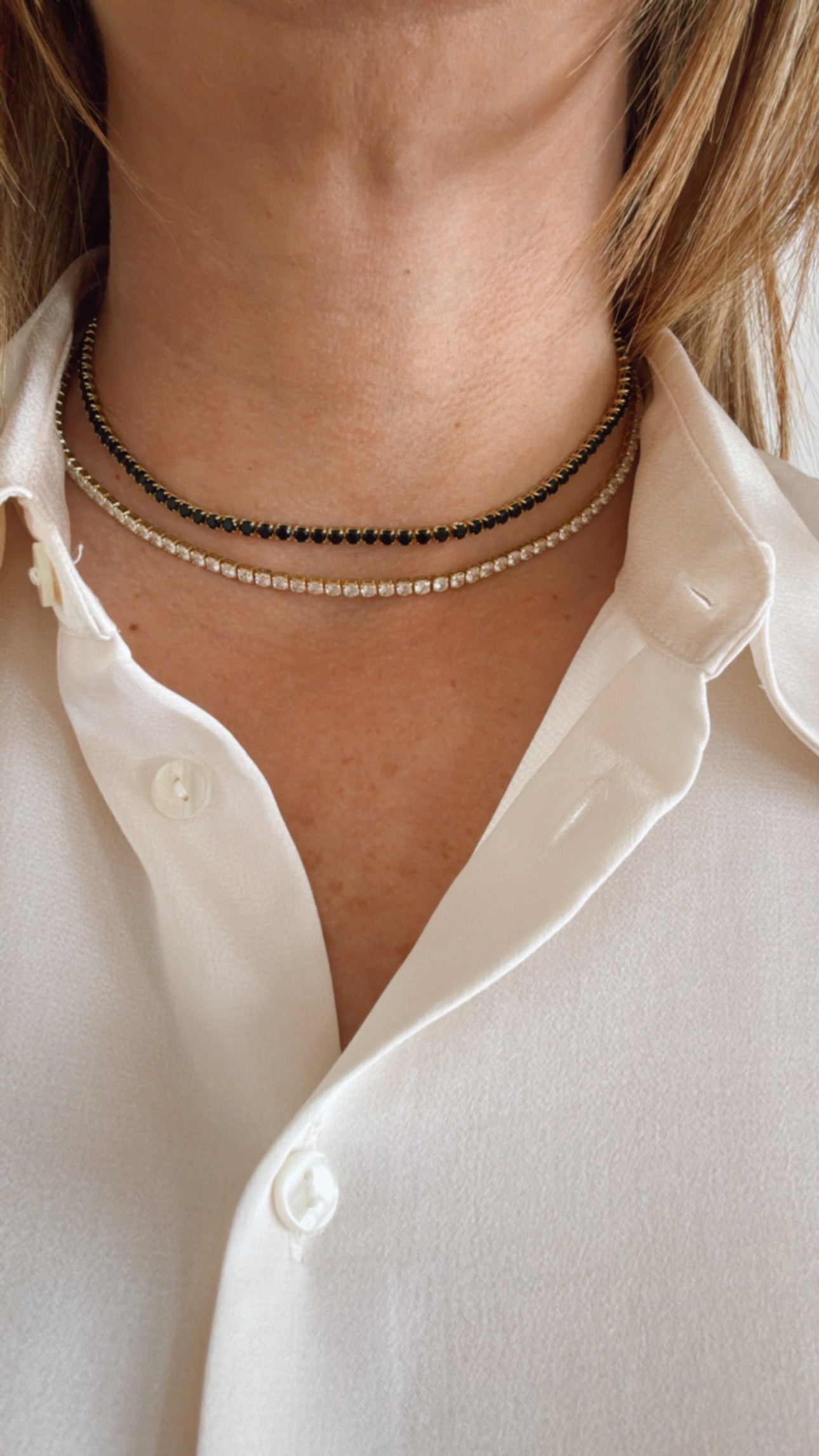 Collar Tennis Negro