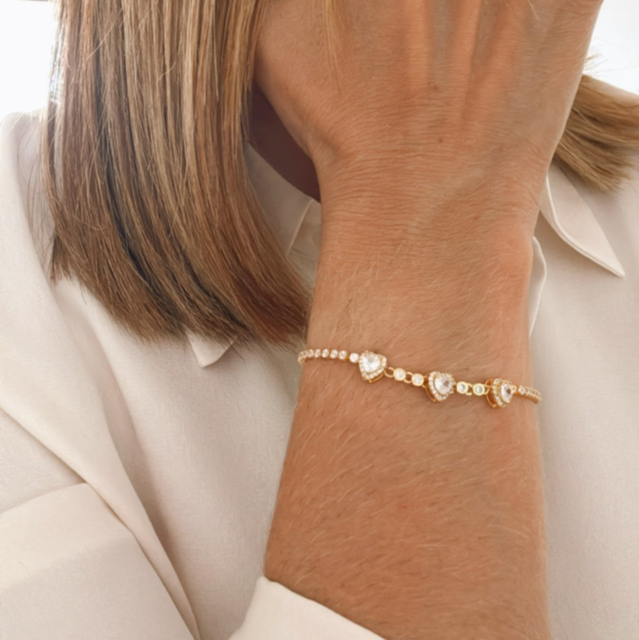 Pulsera Tres Corazones